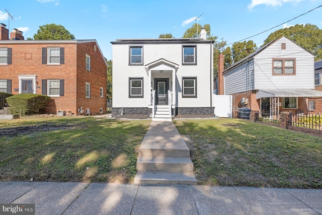 multi unit property with a chimney