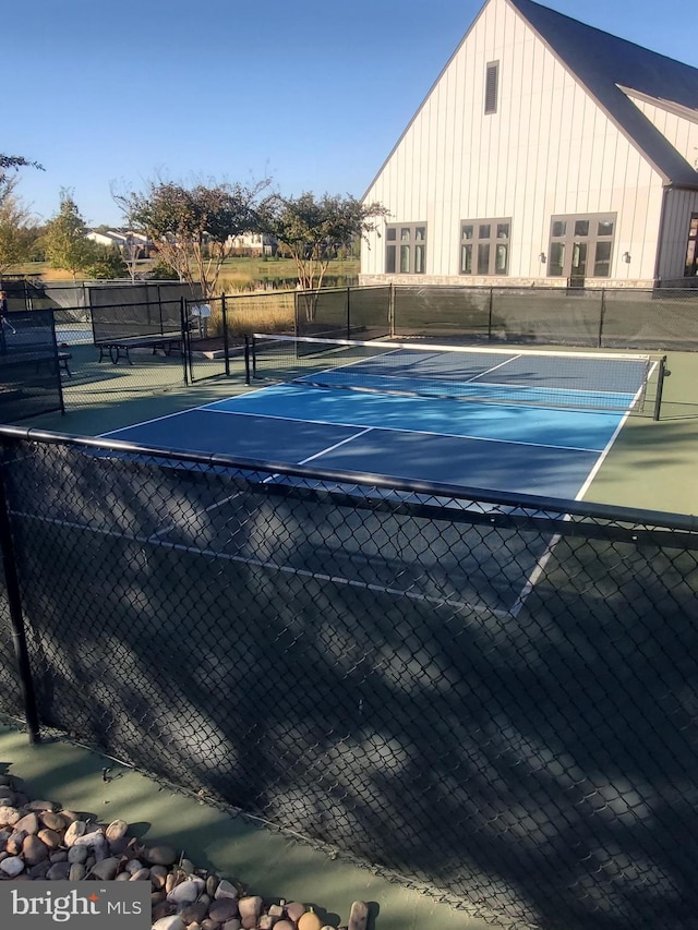 view of sport court