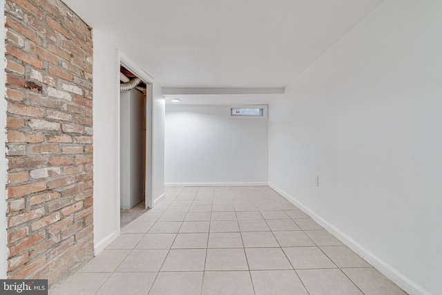 view of tiled spare room