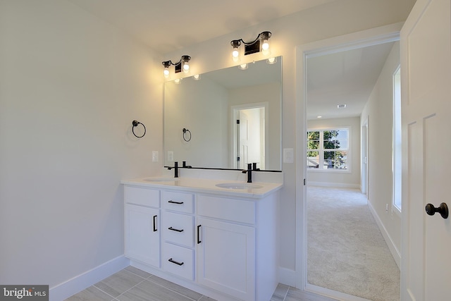 bathroom with vanity