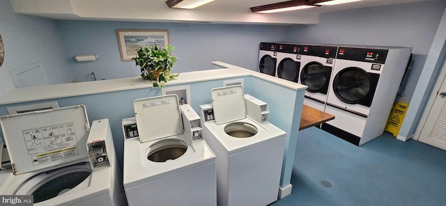 laundry area featuring washer and clothes dryer