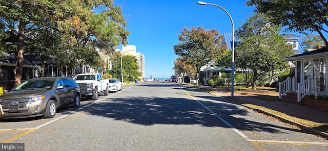 view of road