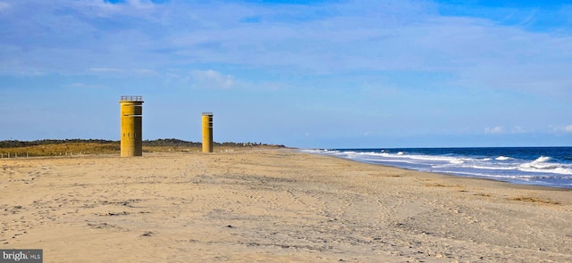 property view of water with a view of the beach