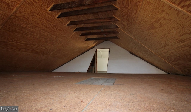 additional living space with lofted ceiling