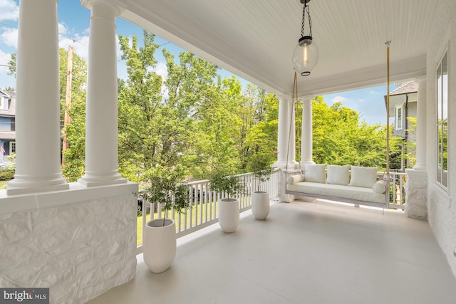 view of patio / terrace featuring a porch