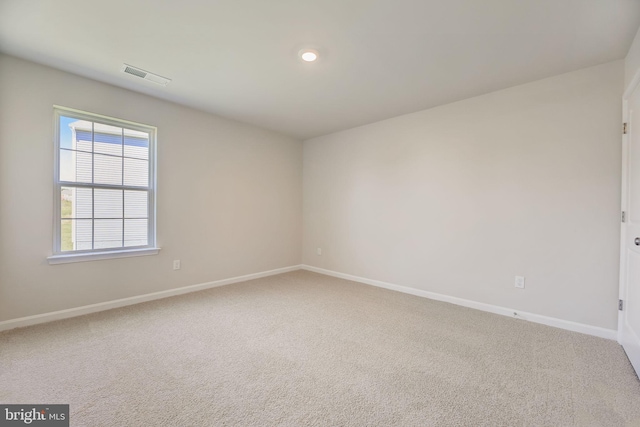 view of carpeted empty room