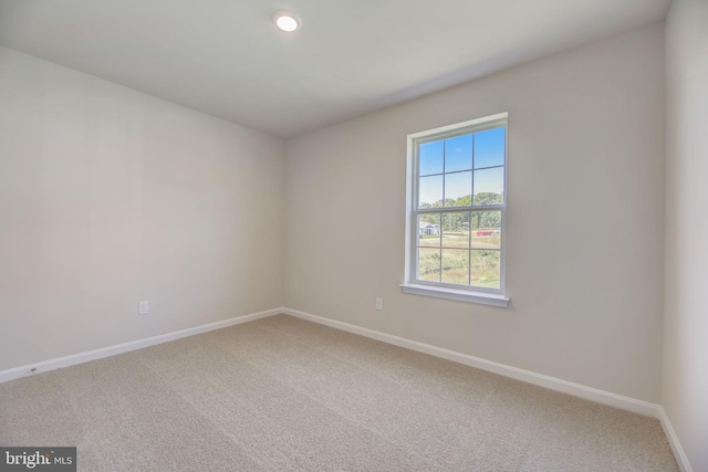 view of carpeted empty room