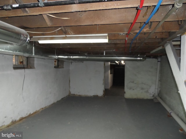 view of basement