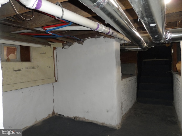 view of basement