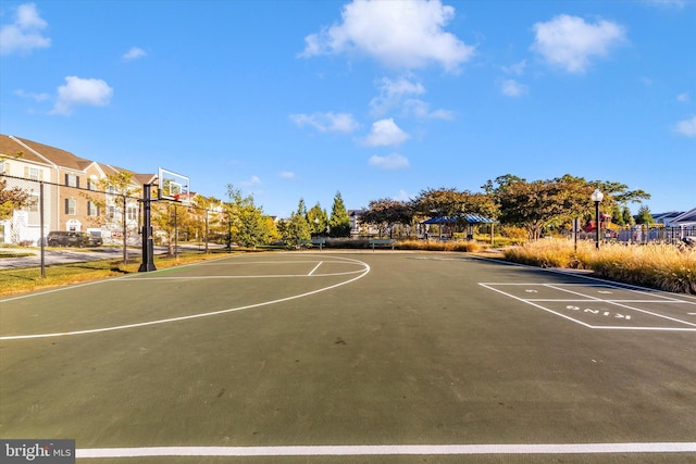 view of basketball court