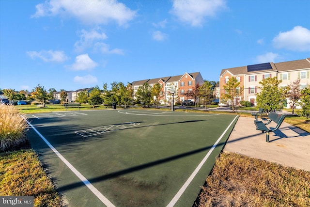 view of basketball court