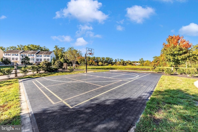 view of sport court