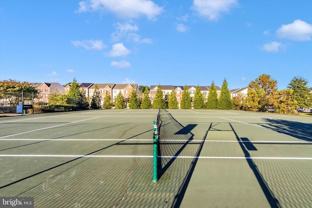 view of sport court featuring basketball court