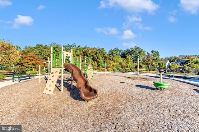 view of play area