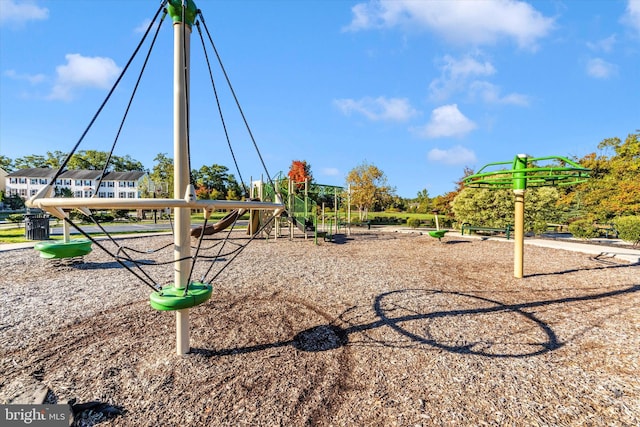 view of jungle gym