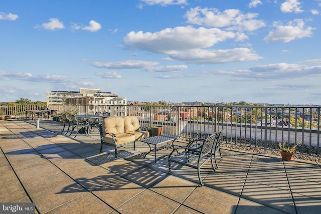 view of patio with outdoor lounge area