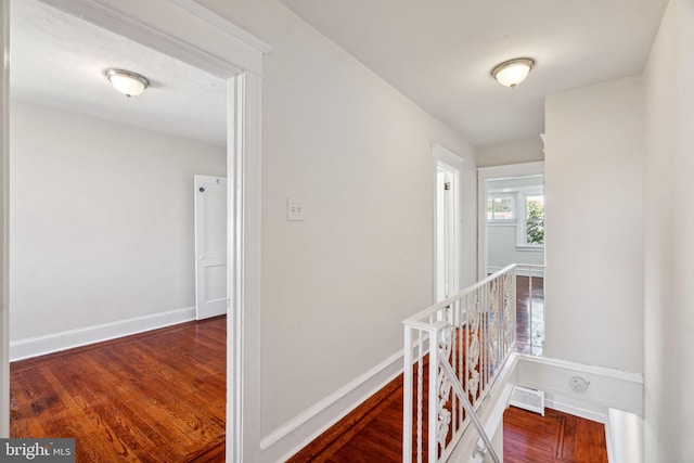 hall featuring hardwood / wood-style flooring