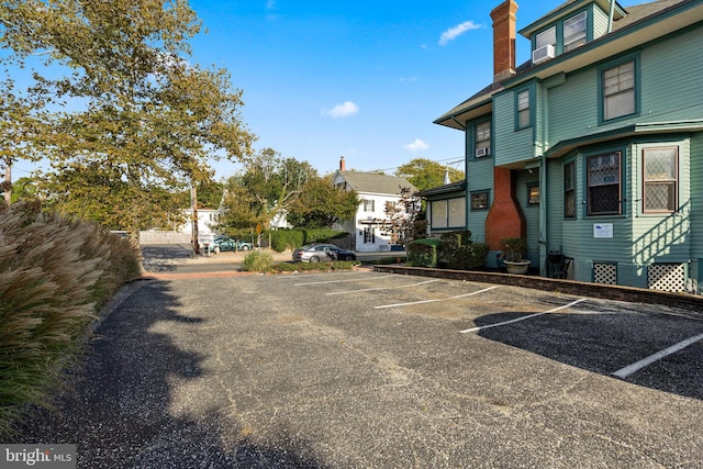 view of parking / parking lot