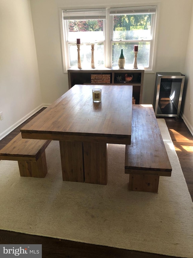 unfurnished dining area featuring a wealth of natural light