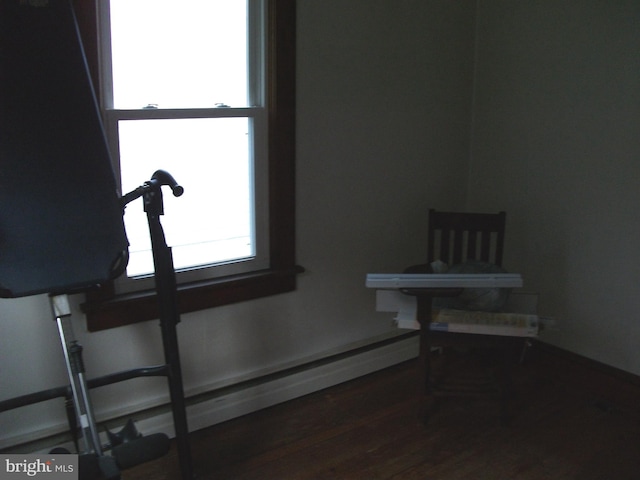 interior space featuring hardwood / wood-style flooring