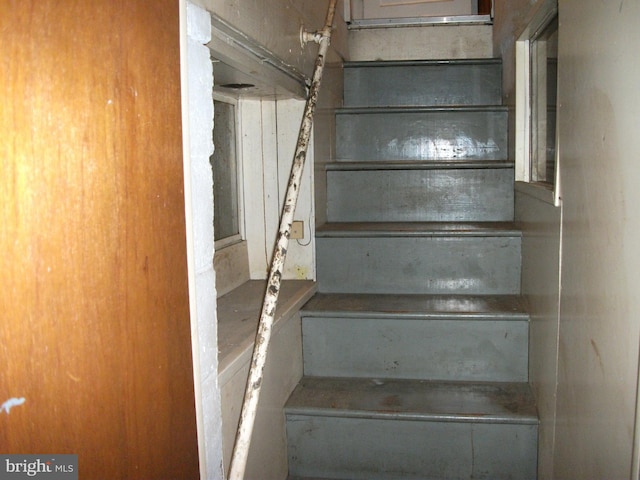 view of stairway