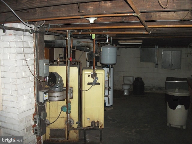 view of basement