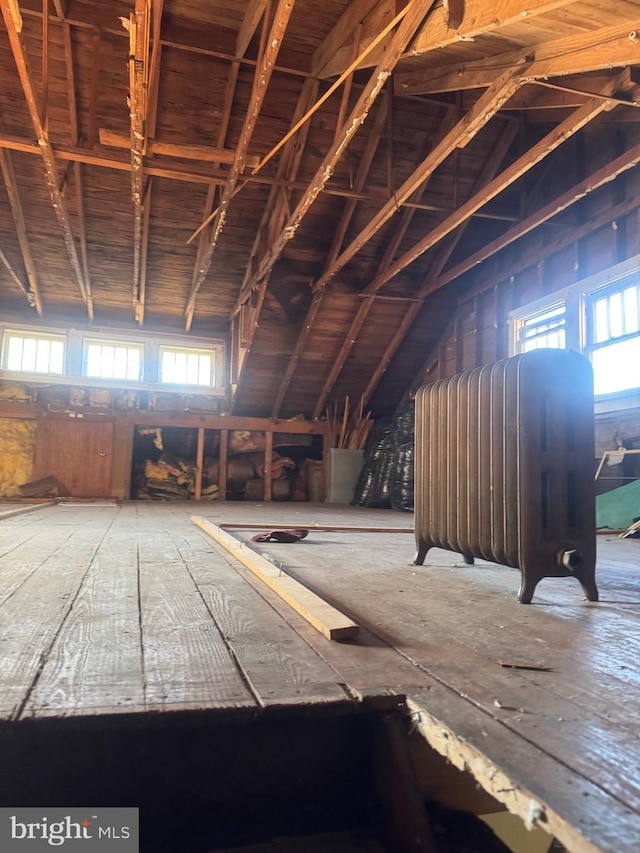 view of attic