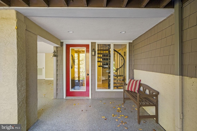 6503 Fleecydale Rd, New Hope, PA 18938 - view of exterior entry featuring stucco siding