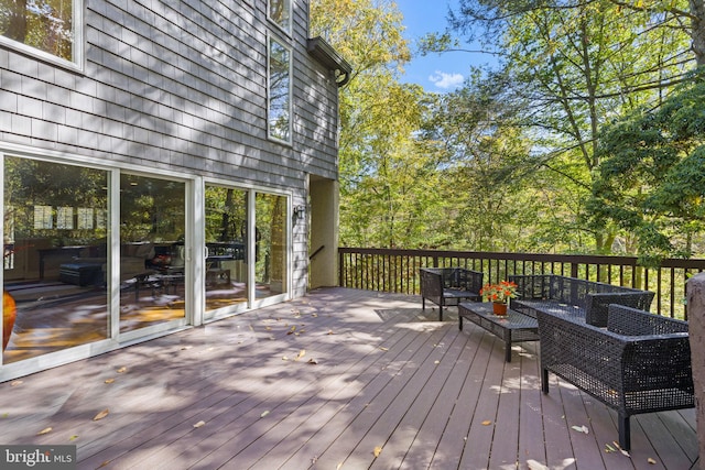 6503 Fleecydale Rd, New Hope, PA 18938 - wooden terrace with an outdoor living space
