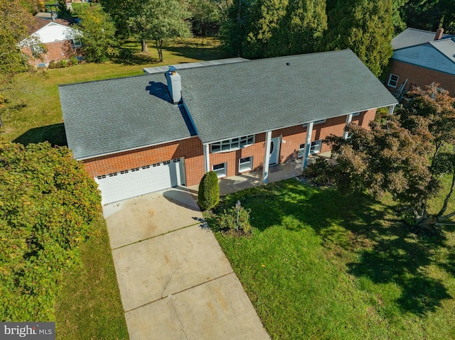 birds eye view of property