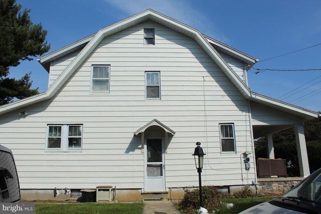 view of rear view of house