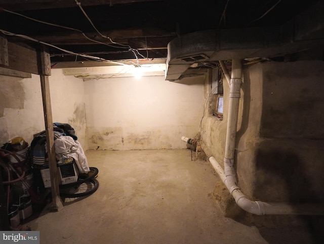 view of basement