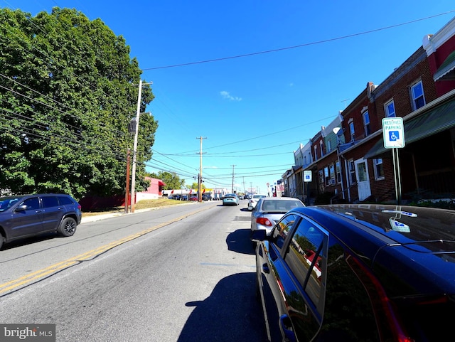 view of road