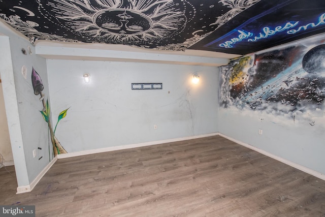 1019 Green Ln, Levittown, PA 19057 - empty room featuring baseboards and wood finished floors