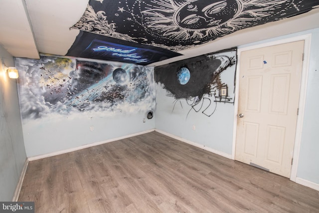 1019 Green Ln, Levittown, PA 19057 - interior space featuring baseboards and wood finished floors
