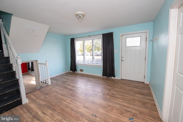 1019 Green Ln, Levittown, PA 19057 - entryway featuring a wealth of natural light, visible vents, wood finished floors, and baseboards