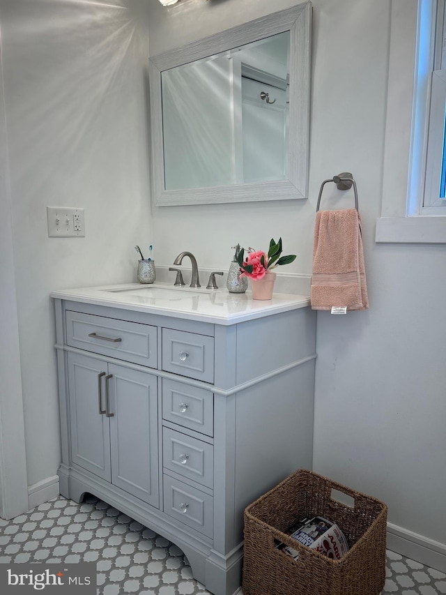 bathroom with vanity