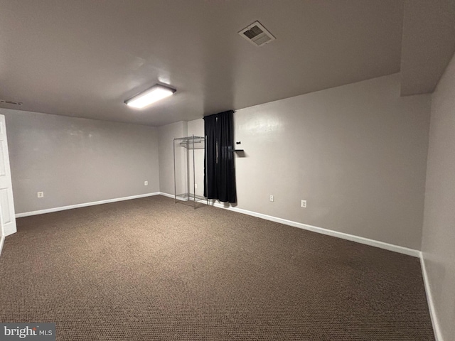 view of carpeted empty room