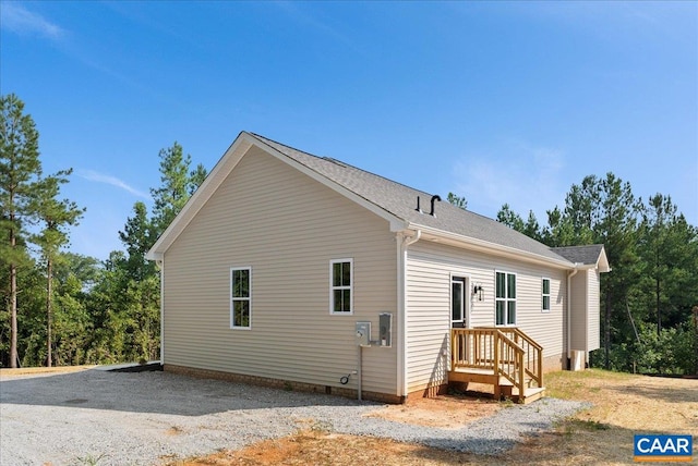 view of rear view of property