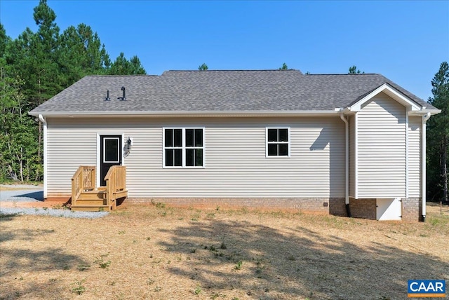 view of back of property