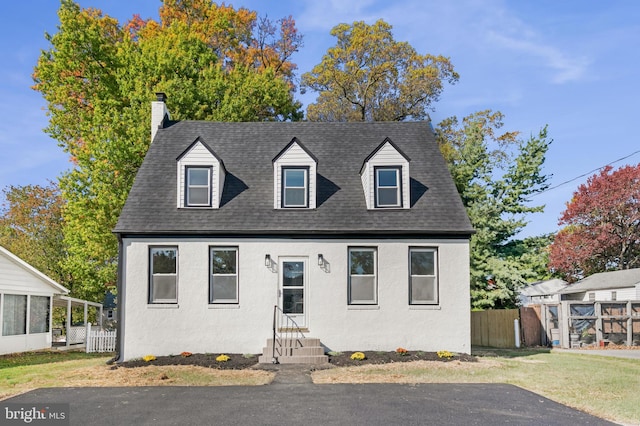 view of cape cod home