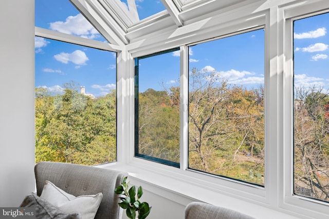 sunroom with a healthy amount of sunlight