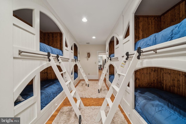 bedroom featuring wood-type flooring