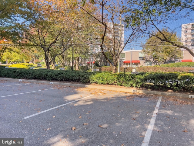 view of uncovered parking lot