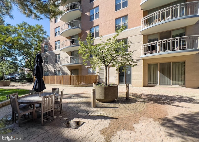 exterior space with a patio area