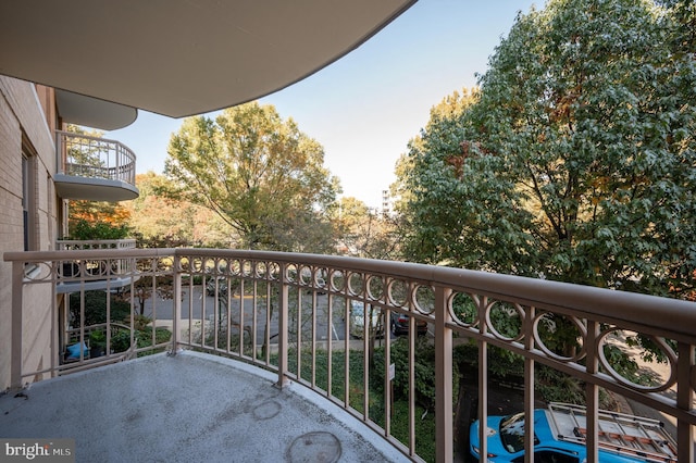 view of balcony