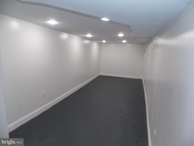 view of basement