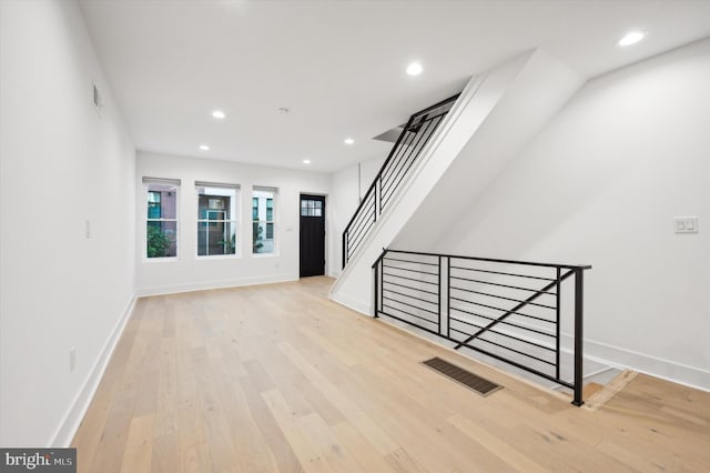 interior space featuring light hardwood / wood-style floors