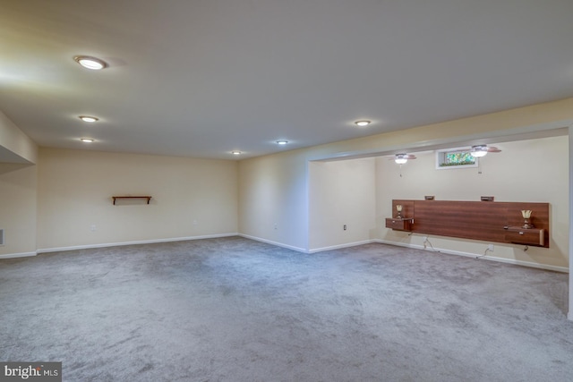 interior space featuring carpet floors