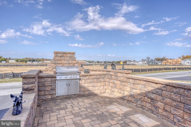 view of patio featuring area for grilling